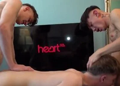 Uncut Sweaty Bareback Double Cum Fuck