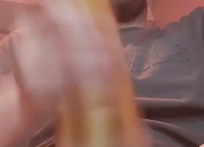 Hot Cumshot Top View