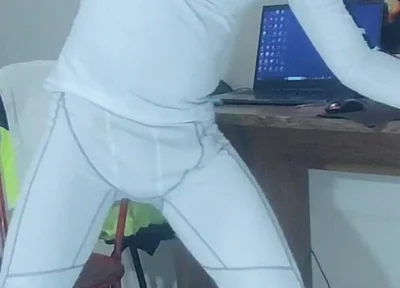 I Cum on Compression Wear