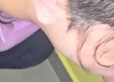 Cute Twink Gets Fucked Bareback by Straight Guy on the Stairs of His Building