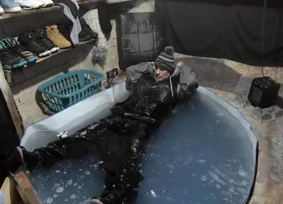 Wet skater boy david