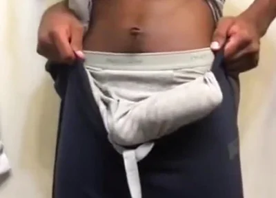 Striptease swinging my big dick