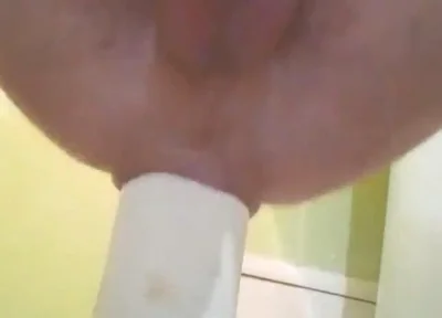 Male Squirt From Hard Anal Fisting with a Bottle. I Moan From Anal Pleasure
