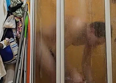 My Friend Let Me Take a Shower at Her Bathroom. She Has No Idea That I'm Filming Myself Doing It.