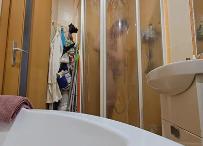 My Friend Let Me Take a Shower at Her Bathroom. She Has No Idea That I'm Filming Myself Doing It.