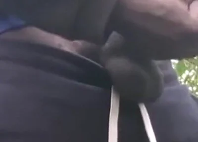 Jerking off Until Shot Thick Loads in the Forest