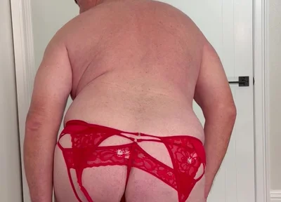 A Strip Show in Red Lingerie