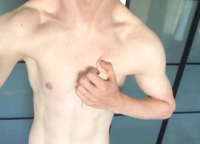 Fit Boy Empties His Uncut Dick