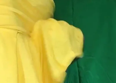 Yellow Skirt, No Panties