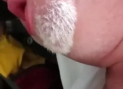 Bear Sucks BBC and Cums