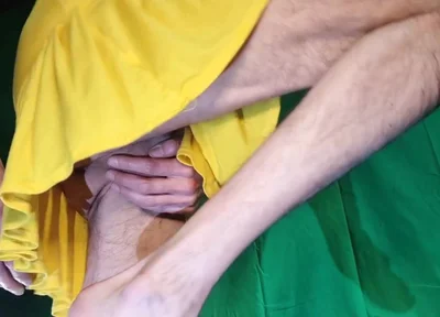 Yellow Skirt, No Panties