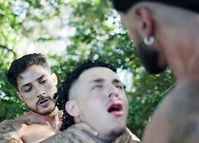 Sneaky Fuck In The Woods Turns Into Threesome With Markin Wolf