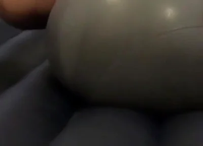 Fuck gimnastic ball on air matress