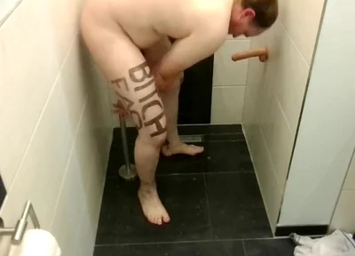 Slave Lettering Marking Anal Hook Dildo Plug Milking Fucked Winch Penis Cage Shower Outdoor Street