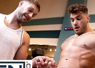 William Seed Pounds Arno Antinos Hole After A Steamy Squat Rack Tease At The Gym