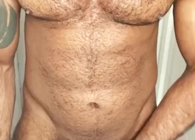 Bearded and Rugged Man Jerking off and Cumming