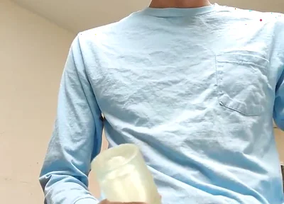 Masturbating