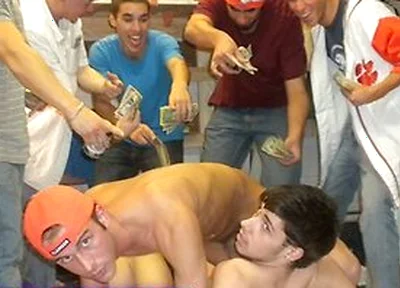 Frat Initiation Gets Wild As College Twinks Drop To Their Knees For A Big Cock