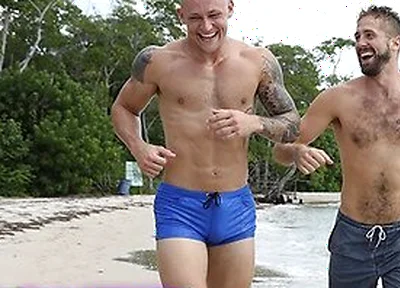Wesley Woods Spots Beach Hunk Trevor Laster And Fucks Him Hard On The Sand