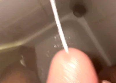 Huge Cumshot in the Shower This Morning!