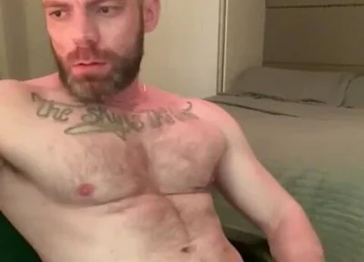 Masturbating