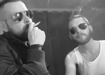 German proll smoke kissing