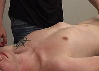 Colin Tanners Big Cock Stroked In Gay Oil Massage