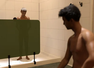 Str8 2 - My College Roommate Caught Me Staring at His Massive Cock in the Swoer Room