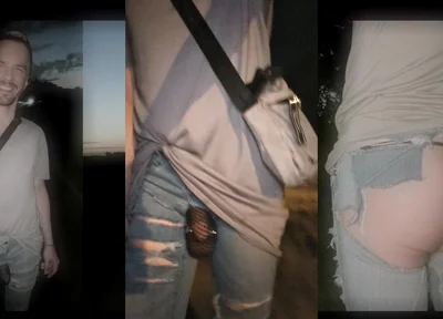 Walking Through the City in Bottomless Jeans