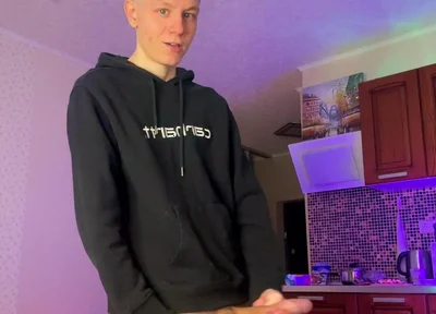 Skinny Boy Making a Huge Mess with His Thick Dick