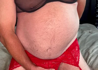 Full Red and Black Outfit Show