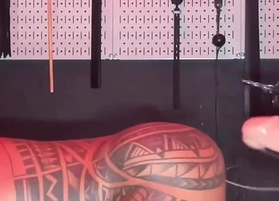 First Time Fisting Video with Cagedjock Part 2 Interview and Fisting, Nipple Play Butt Plug, Massage Machine and Pegging