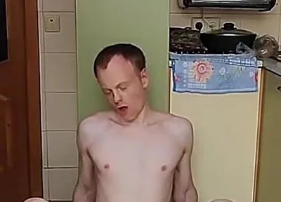 Lanatuls - Moscow Anal Slut and Whore - Riding Dildo at Kitchen