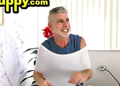 Richard Lennox Tests His New Stretchy Undies By Giving Himself Wedgies