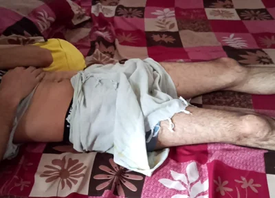 Wow First Time Touch My Stepbrother Big Cock in Midnight Lungi