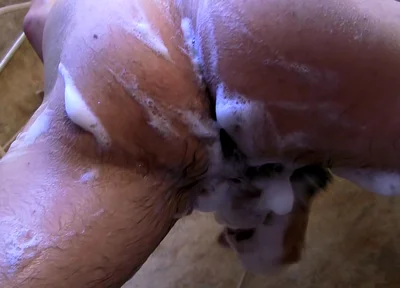 A Sudsy Shower Stroke off