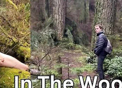 Blond Twink Pisses And Cums In Public During A Walk In The Forest