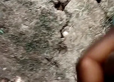 African Boy Masturbating Inside the Bush