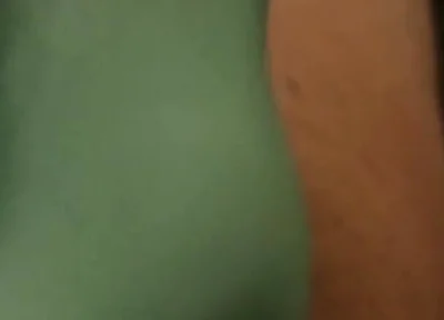 Seafoam Green Spandex Thong Bulge Play