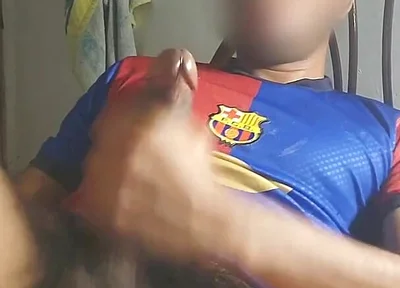 Masturbating a Big Cock