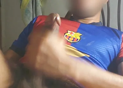 Masturbating a Big Cock