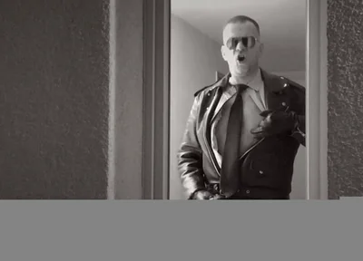 Leather Man 4 Cock Play & Piss Two Times