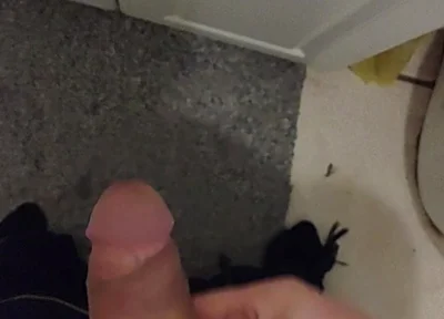 Cumming in the Bathroom