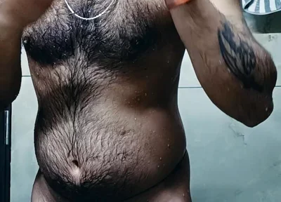 Shaving in the Bathroom