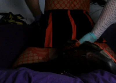 Black Red Cheerleader Outfit, BBC to Ride to Orgasm