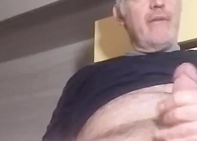 While I Masturbate My Cock with Passion, My Chair Breaks!