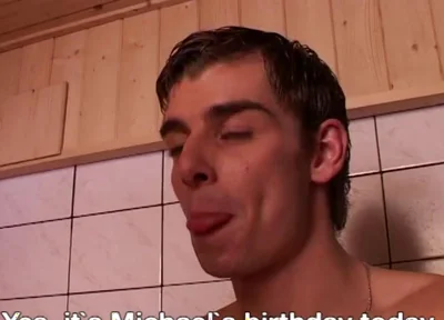 Blonde Bitchboy Has to Swallow Loads of Cum