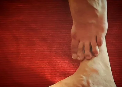 Playing with My Feet and a Dildo