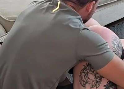 Alpha Spanks His Tattooedgymcub