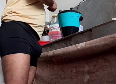Straight Friend first time In Underwear Big Monster Cock